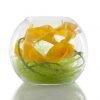 Artificial Yellow calla lily in a fishbowl