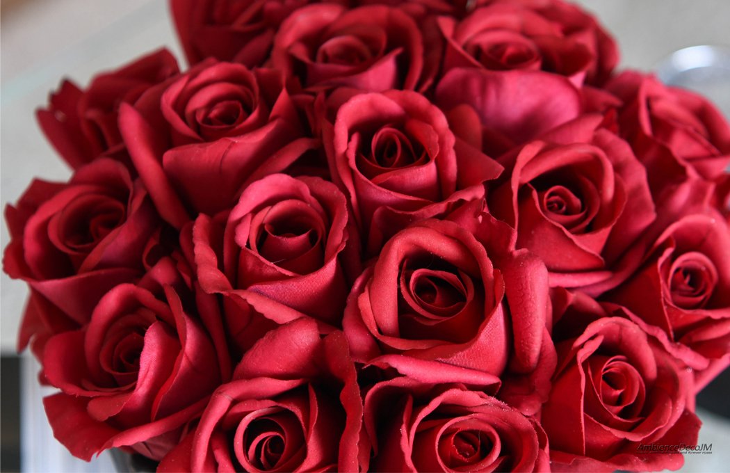 1drealisticrosesinfootedbowlLW Realistic Roses in Footed Bowl