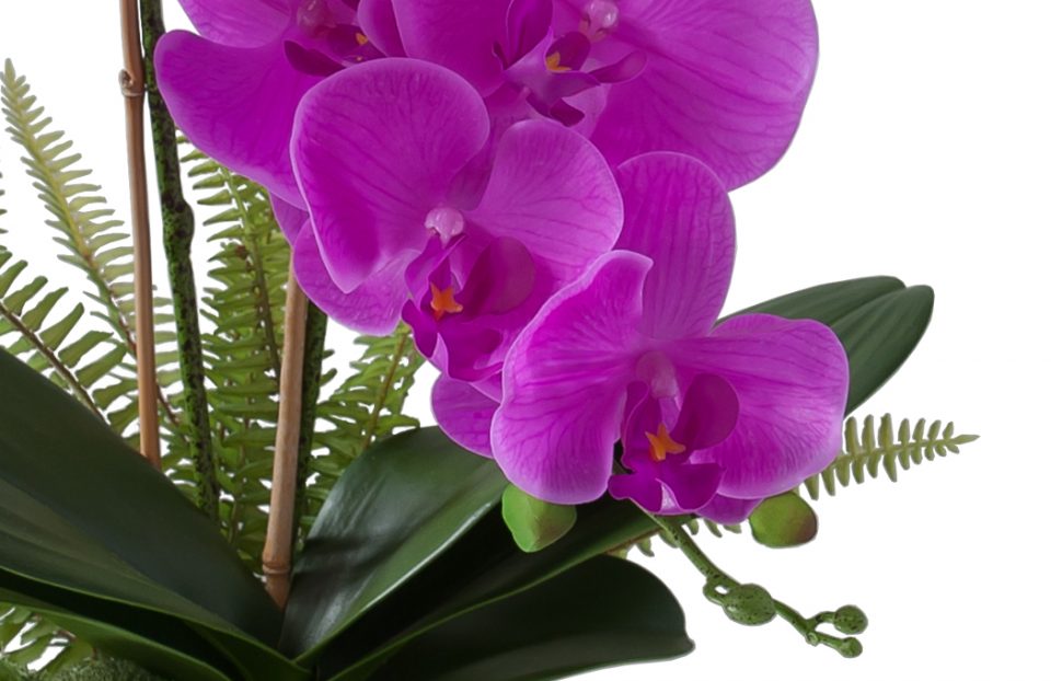 Luxury Real touch faux cerise pink orchids