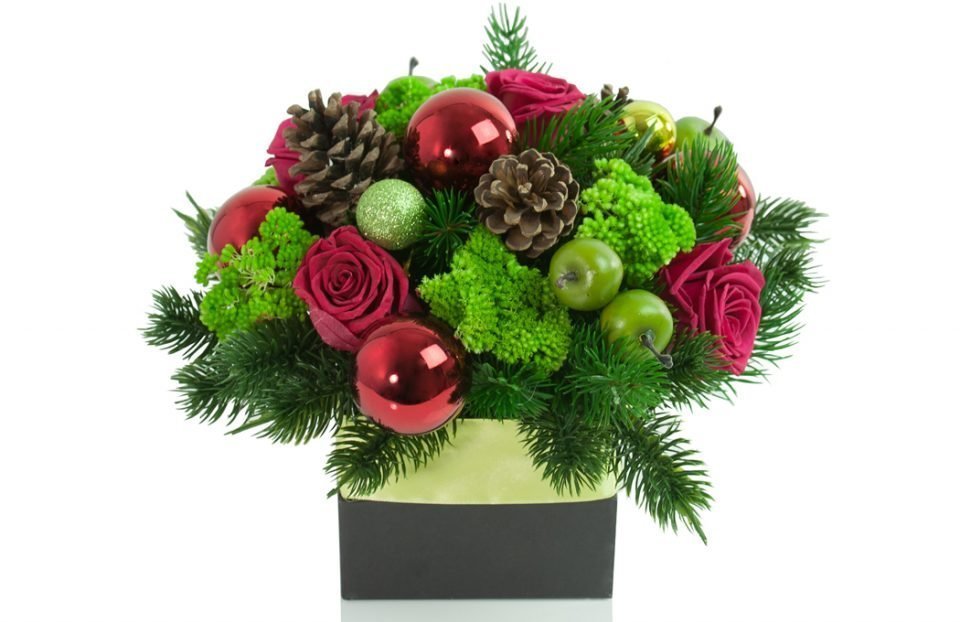 Christmas flower box