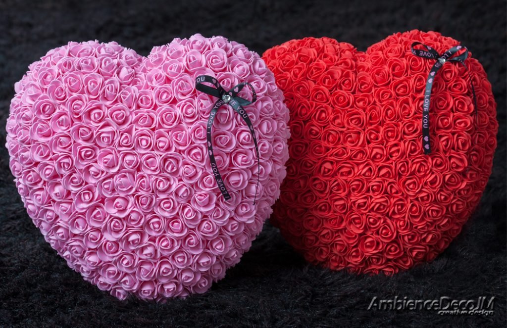 Rose Heart Pink | Preserved Floral Arrangements & Silk Flowers