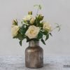 Luxury real touch roses in vase