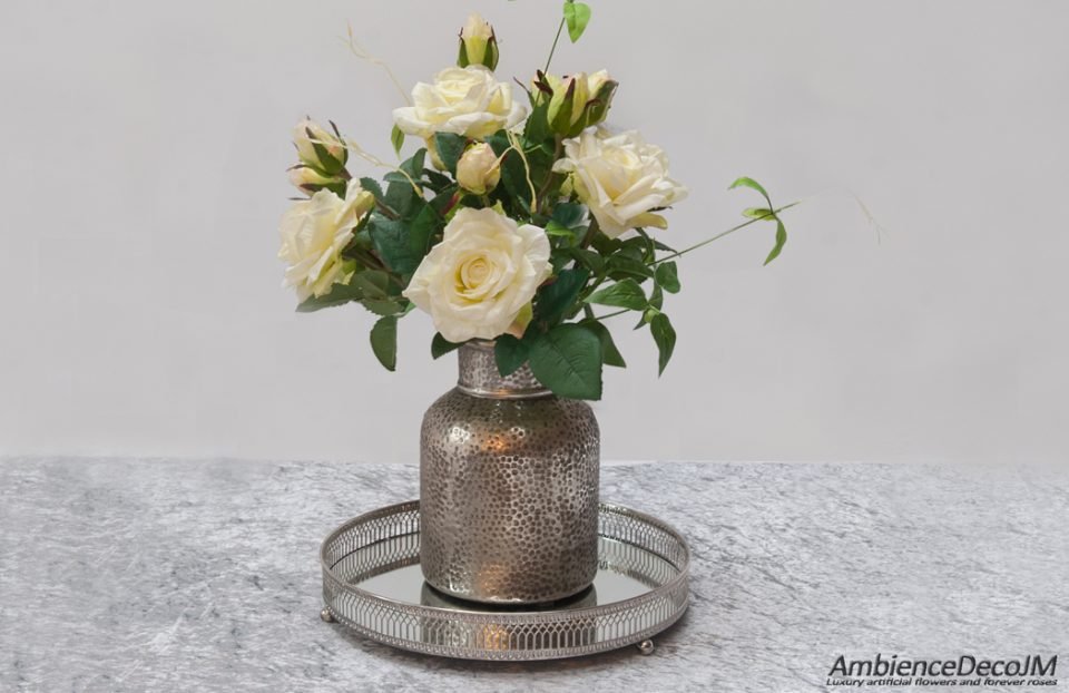 Luxury Real touch roses in vase