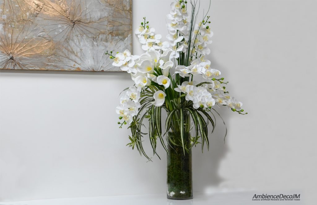 Real touch flower arrangement Preserved Floral Arrangements & Silk Flowers