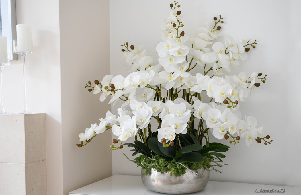 Luxury faux orchid arrangement