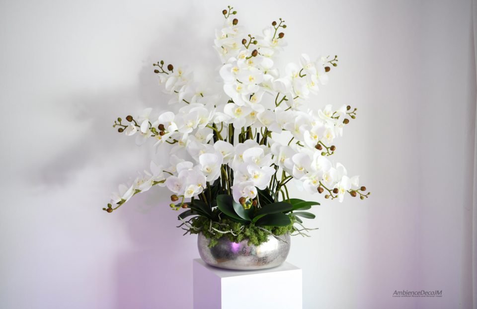 Luxury faux orchid arrangement
