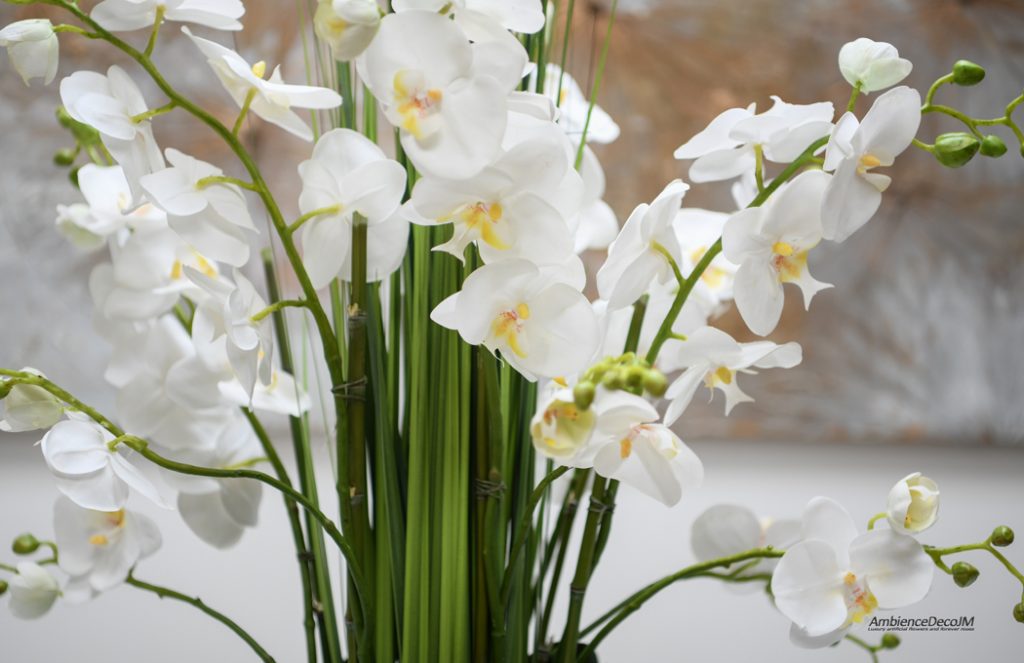 Orchid table arrangement Preserved Floral Arrangements & Silk Flowers