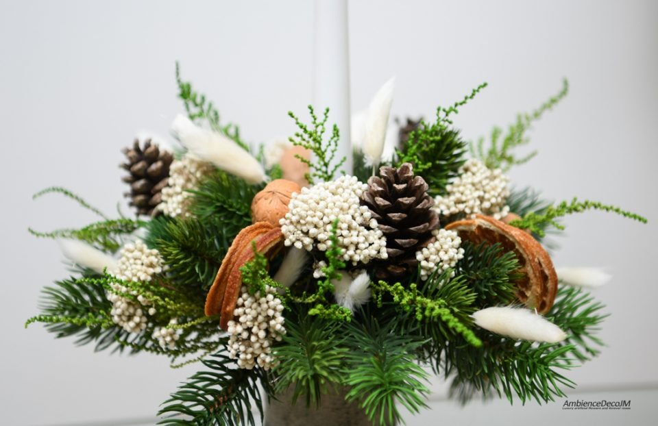 This evergreen arrangement would be a delightful and unique gift idea for so many occasions