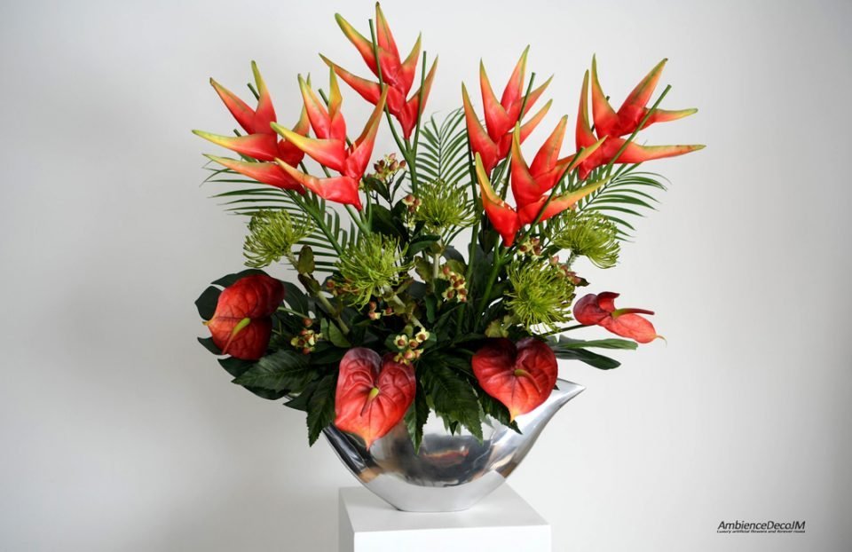 tropical flower arrangement