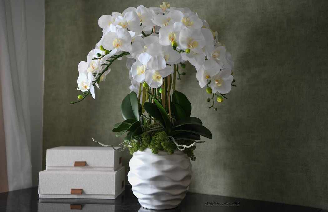 1fConsoleTableOrchidArrangementLLW Console Table Orchid Arrangement